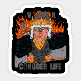 conquer life Sticker